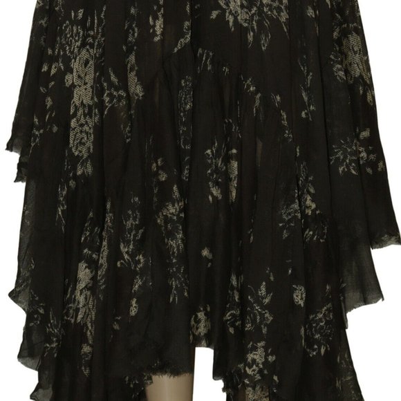 Free People Fp One Clover Printed Skirt Asymmetrical New XS,S & M - Picture 5 of 7